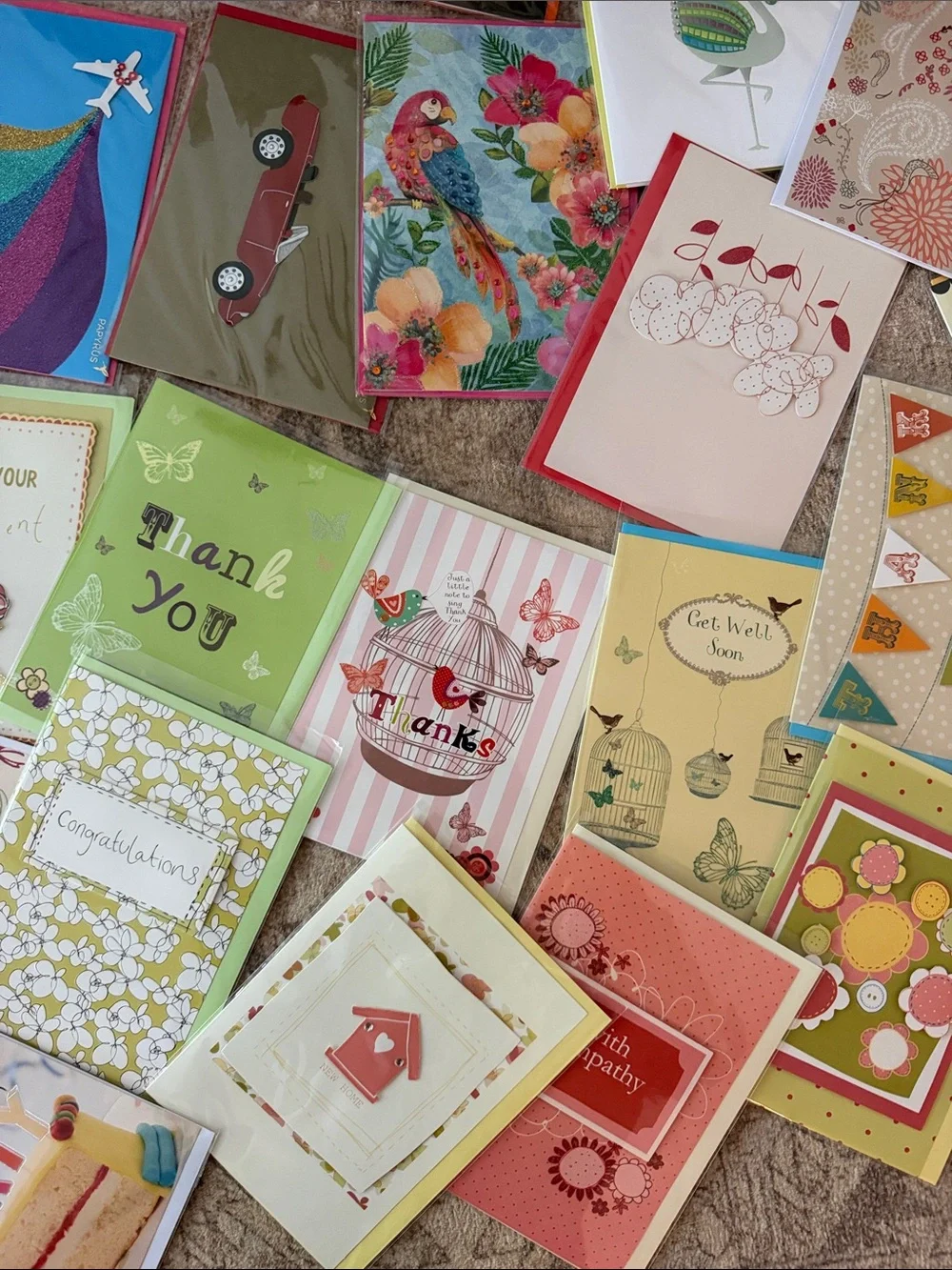 NEW IN PACKAGING- 40 Greeting Card Bundle- Assorted- LOT A